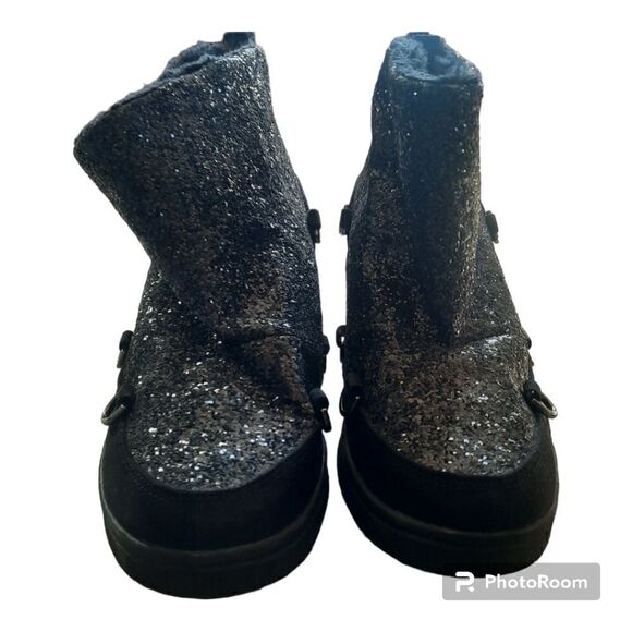 JUICY COUTURE MAREEN GLITTER BLING BOOTS - Picture 3 of 5